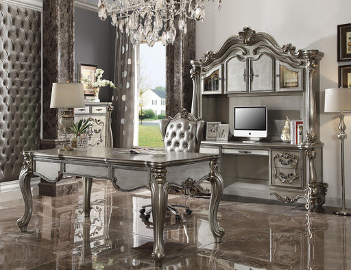 Versailles Antique Platinum Computer Desk & Hutch - Imperial Furniture (Las Vegas, NV) - Multi Location