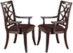 Acme Keenan Dining Arm Chairs (Set of 2) in Dark Walnut 60258 - Imperial Furniture (Las Vegas, NV) - Multi Location