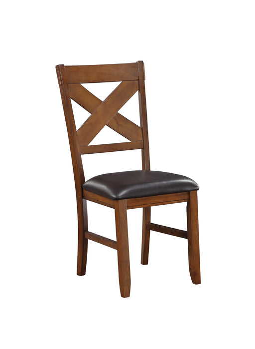 Apollo Espresso PU & Walnut Side Chair - Imperial Furniture (Las Vegas, NV) - Multi Location