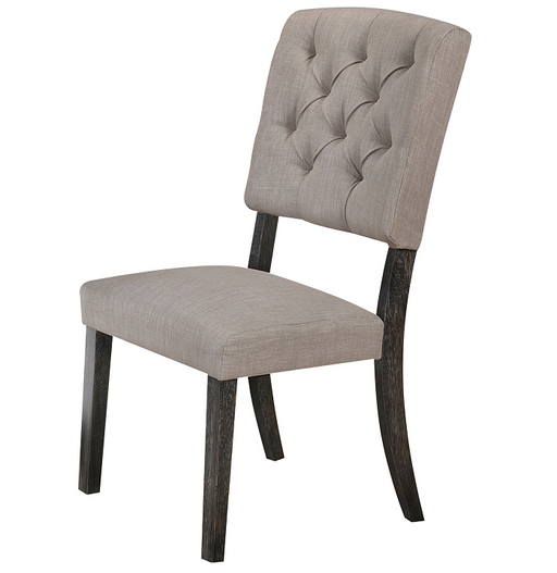 Bernard Fabric & Weathered Gray Oak Side Chair - Imperial Furniture (Las Vegas, NV) - Multi Location