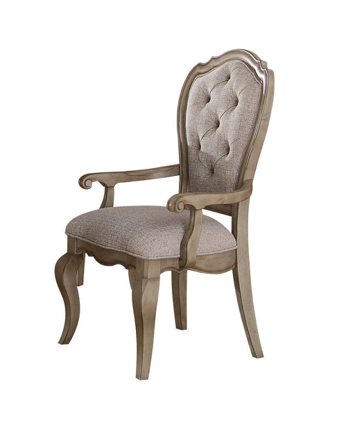 Chelmsford Beige Fabric & Antique Taupe Arm Chair - Imperial Furniture (Las Vegas, NV) - Multi Location