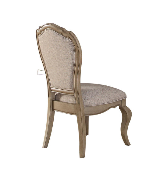 Chelmsford Beige Fabric & Antique Taupe Side Chair - Imperial Furniture (Las Vegas, NV) - Multi Location