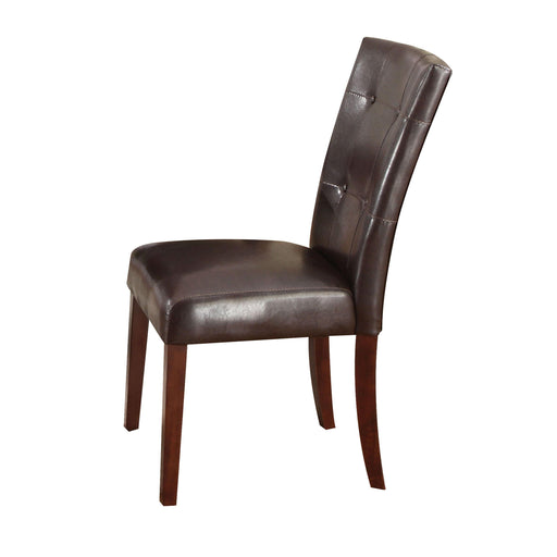 Danville Espresso PU & Walnut Side Chair - Imperial Furniture (Las Vegas, NV) - Multi Location