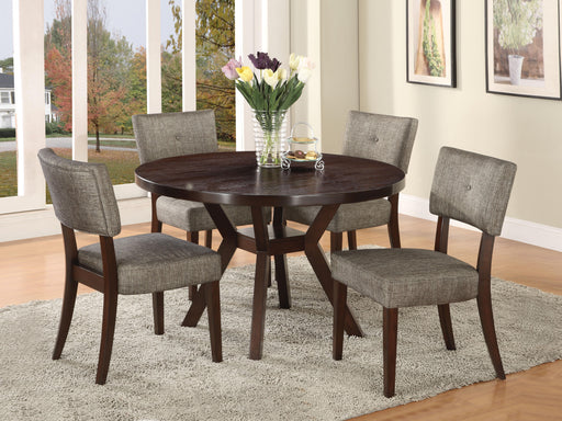 Drake Gray Fabric & Espresso Side Chair - Imperial Furniture (Las Vegas, NV) - Multi Location