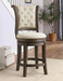 Glison Beige Fabric & Walnut Counter Height Chair (1Pc) - Imperial Furniture (Las Vegas, NV) - Multi Location