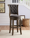 Glison Charcoal Fabric & Walnut Counter Height Chair (1Pc) - Imperial Furniture (Las Vegas, NV) - Multi Location
