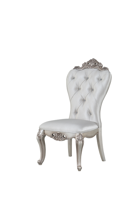 Gorsedd Cream Fabric & Antique White Side Chair - Imperial Furniture (Las Vegas, NV) - Multi Location