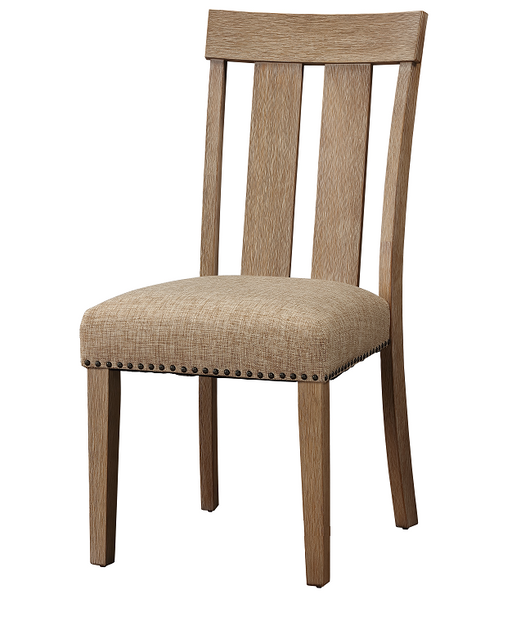 Nathaniel Fabric & Maple Side Chair , Slatted Back - Imperial Furniture (Las Vegas, NV) - Multi Location