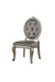 Northville PU & Antique Silver Side Chair - Imperial Furniture (Las Vegas, NV) - Multi Location