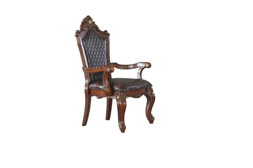 Picardy Cherry Oak & PU Arm Chair - Imperial Furniture (Las Vegas, NV) - Multi Location