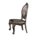 Versailles Silver PU & Antique Platinum Side Chair - Imperial Furniture (Las Vegas, NV) - Multi Location