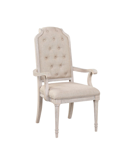 Wynsor Fabric & Antique Champagne Arm Chair - Imperial Furniture (Las Vegas, NV) - Multi Location