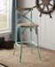 Zaire Antique Sky & Antique Oak Bar Chair (1Pc) - Imperial Furniture (Las Vegas, NV) - Multi Location