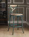 Zaire Antique Turquoise & Antique Oak Bar Chair (1Pc) - Imperial Furniture (Las Vegas, NV) - Multi Location