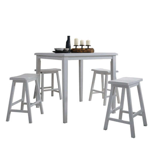 Gaucho White Counter Height Set (5Pc Pk) - Imperial Furniture (Las Vegas, NV) - Multi Location