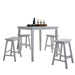 Gaucho White Counter Height Set (5Pc Pk) - Imperial Furniture (Las Vegas, NV) - Multi Location