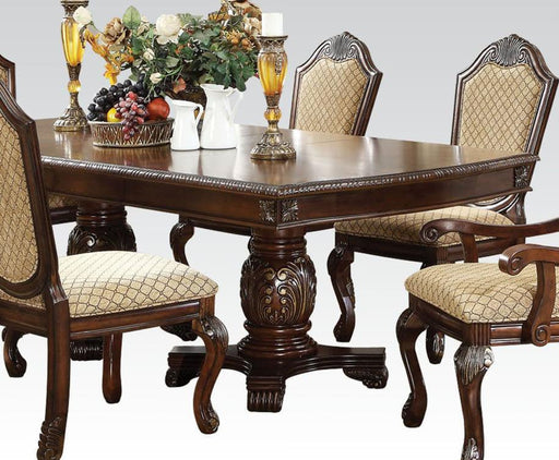 Acme Chateau de Ville Double Pedestal Dining Table in Espresso 64075 - Imperial Furniture (Las Vegas, NV) - Multi Location