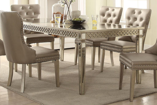 Acme Furniture Kacela Dining Table in Mirror and Champagne 72155 - Imperial Furniture (Las Vegas, NV) - Multi Location