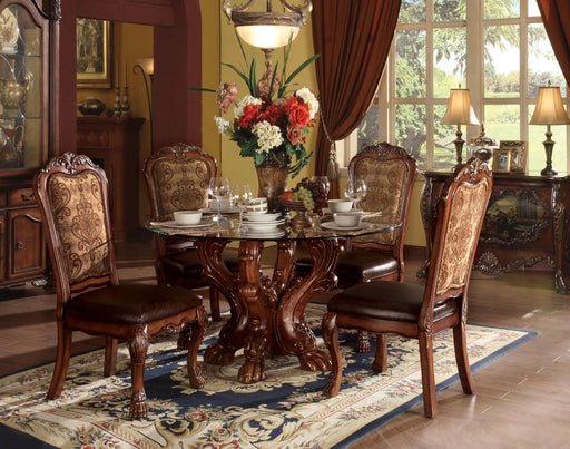 Dresden Cherry Oak & Clear Glass Dining Table - Imperial Furniture (Las Vegas, NV) - Multi Location