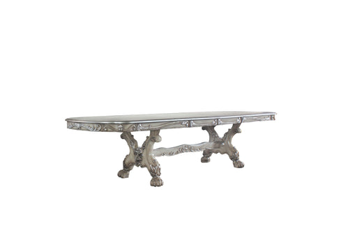 Dresden Vintage Bone White Dining Table (108"L) - Imperial Furniture (Las Vegas, NV) - Multi Location