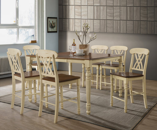 Dylan Buttermilk & Oak Counter Height Table - Imperial Furniture (Las Vegas, NV) - Multi Location