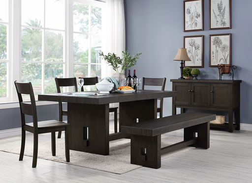 Haddie Distressed Walnut Dining Table - Imperial Furniture (Las Vegas, NV) - Multi Location