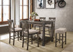 Martha II Weathered Gray Counter Height Table - Imperial Furniture (Las Vegas, NV) - Multi Location