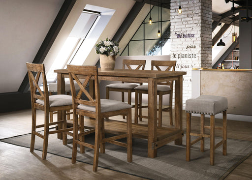 Martha II Weathered Oak Counter Height Table - Imperial Furniture (Las Vegas, NV) - Multi Location