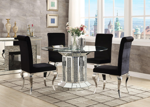 Noralie Mirrored & Faux Diamonds Dining Table - Imperial Furniture (Las Vegas, NV) - Multi Location