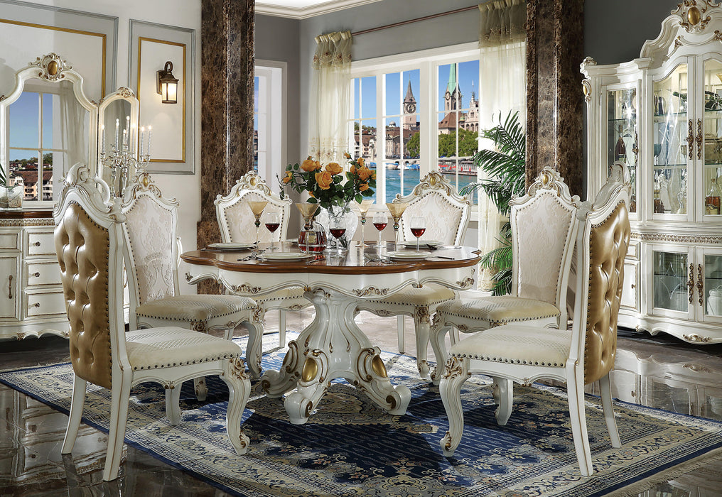 Picardy Antique Pearl & Cherry Oak Dining Table - Imperial Furniture (Las Vegas, NV) - Multi Location