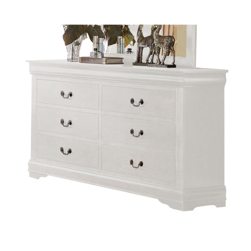 Louis Philippe White Dresser - Imperial Furniture (Las Vegas, NV) - Multi Location