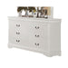 Louis Philippe White Dresser - Imperial Furniture (Las Vegas, NV) - Multi Location