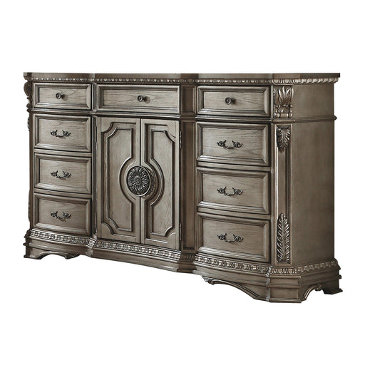 Northville Antique Silver Dresser (WOOD TOP) - Imperial Furniture (Las Vegas, NV) - Multi Location