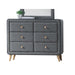 Valda Light Gray Fabric Dresser - Imperial Furniture (Las Vegas, NV) - Multi Location