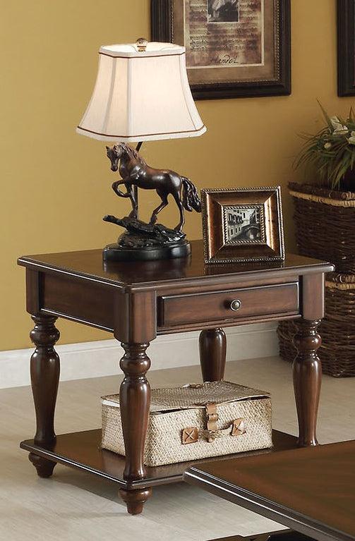 Acme Farrel End Table in Walnut 82746 - Imperial Furniture (Las Vegas, NV) - Multi Location