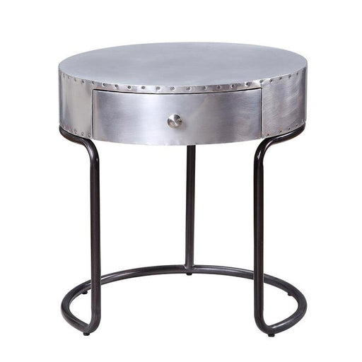 Acme Furniture Brancaster End Table in Aluminum 84882 - Imperial Furniture (Las Vegas, NV) - Multi Location