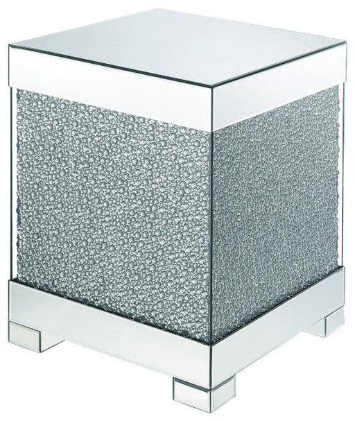 Acme Furniture Mallika End Table in Mirrored/Crystals 87912 - Imperial Furniture (Las Vegas, NV) - Multi Location