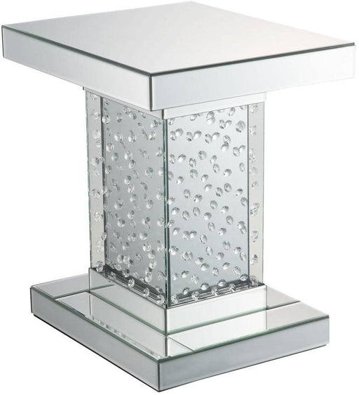 Acme Furniture Nysa End Table in Mirrored & Faux Crystals 80284 - Imperial Furniture (Las Vegas, NV) - Multi Location