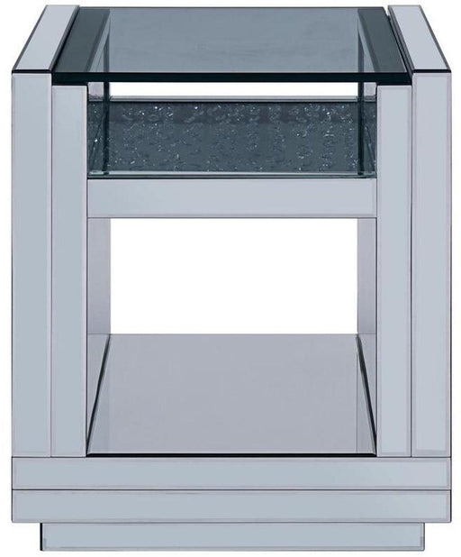 Acme Furniture Nysa End Table in Mirrored & Faux Crystals 81472 - Imperial Furniture (Las Vegas, NV) - Multi Location