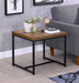 Bob Weathered Oak & Black End Table - Imperial Furniture (Las Vegas, NV) - Multi Location