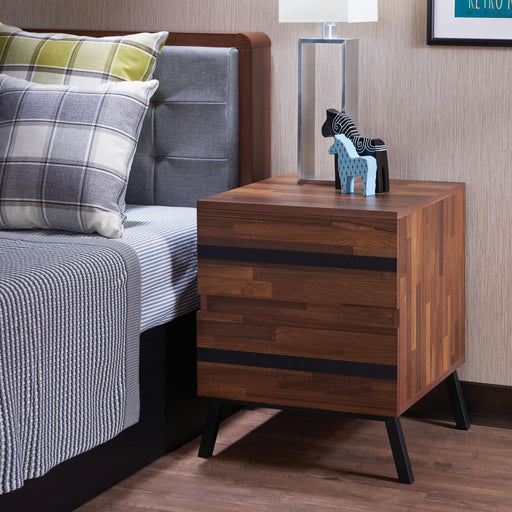 Karine Walnut & Black End Table - Imperial Furniture (Las Vegas, NV) - Multi Location