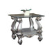 Versailles Antique Platinum & Clear Glass End Table - Imperial Furniture (Las Vegas, NV) - Multi Location