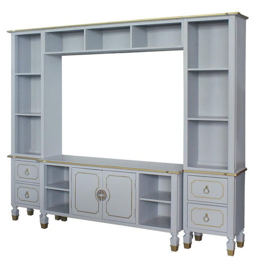 ACME House Marchese Entertainment Center with TV Stand in Pearl Gray 91990 - Imperial Furniture (Las Vegas, NV) - Multi Location