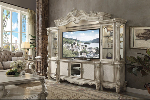 Versailles Bone White Entertainment Center (Side Piers & Bridge) - Imperial Furniture (Las Vegas, NV) - Multi Location