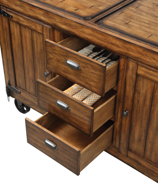 Kabili Antique Tobacco Kitchen Cart - Imperial Furniture (Las Vegas, NV) - Multi Location
