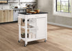 Ottawa Black & White Kitchen Cart - Imperial Furniture (Las Vegas, NV) - Multi Location