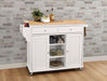 Tullarick Natural & White Kitchen Cart - Imperial Furniture (Las Vegas, NV) - Multi Location