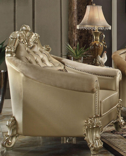 Acme Dresden Living Room Chair in Gold Patina 53122 - Imperial Furniture (Las Vegas, NV) - Multi Location