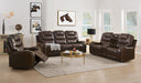 Braylon Brown PU Sofa+Loveseat (Motion) - Imperial Furniture (Las Vegas, NV) - Multi Location