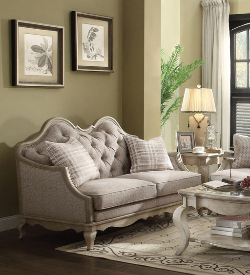 Acme Chelmsford Loveseat in Beige 56051 - Imperial Furniture (Las Vegas, NV) - Multi Location